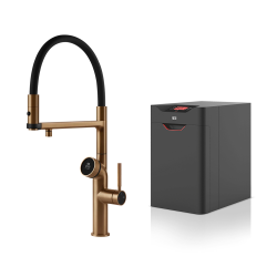 GESSI mitigeur de cuisine 60722 726 Warm Bronze Brushed VITA Collection avec unité CHAUD 60806