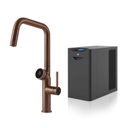 GESSI mitigeur de cuisine 60721 708 Copper Brushed VITA Collection avec unité FROID 60802