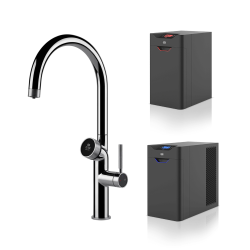 GESSI mitigeur de cuisine 60720 031 Chrome VITA Collection avec unité CHAUD et FROID