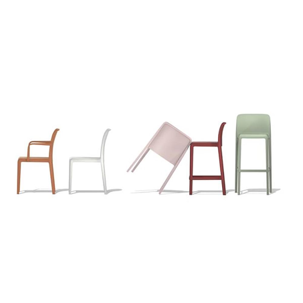 CONNUBIA set de 2 tabourets BAYO pour extérieur H 90 cm