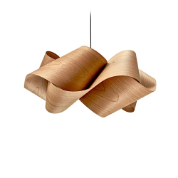 LZF LUZIFER lampe à suspension SWIRL LARGE rosace noir