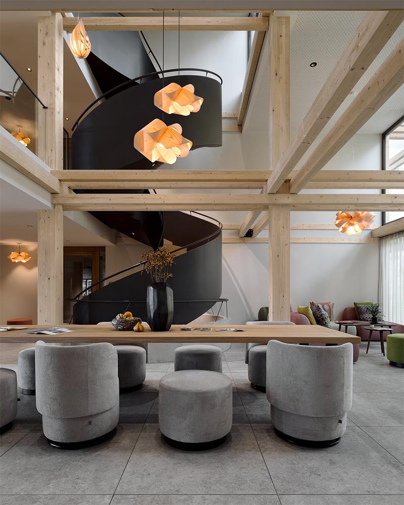 LZF LUZIFER lampe à suspension SWIRL LARGE rosace nickel