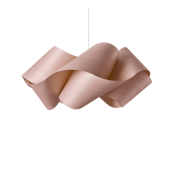 LZF LUZIFER lampe à suspension SWIRL LARGE rosace nickel
