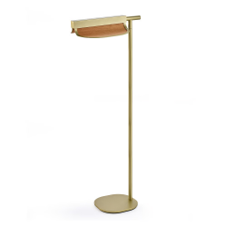 LZF LUZIFER lampadaire OMMA 1 LEAF 2700K, structure en or