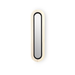 LZF LUZIFER lampe murale applique avec miroir LENS SUPER OVAL diffuseur métallique noir 4000K