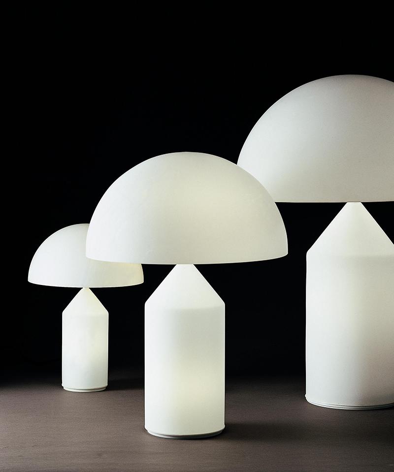 OLUCE lampe de table en verre ATOLLO
