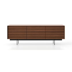 PUNT MOBLES buffet meuble SUSSEX 301 avec 3 portes avec la base H 17 cm