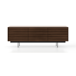 PUNT MOBLES buffet meuble SUSSEX 301 avec 3 portes avec la base H 17 cm