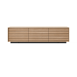 PUNT MOBLES buffet meuble SUSSEX 301 avec 3 portes avec la base H 6 cm