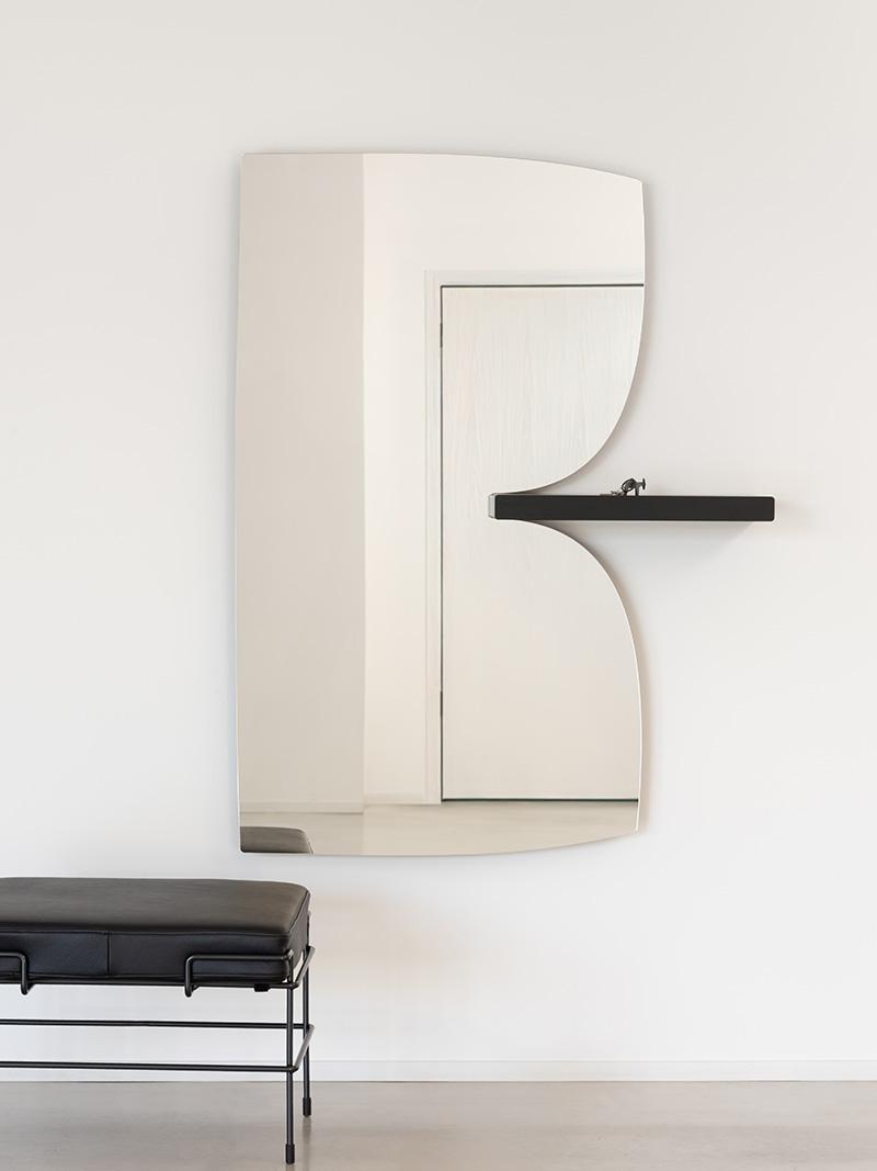 MAGIS miroir mural MORPHED MIRROR avec étagère