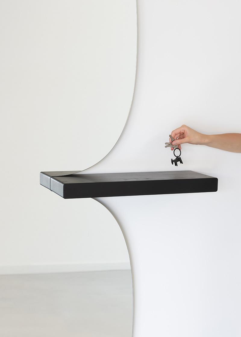 MAGIS miroir mural MORPHED MIRROR avec étagère