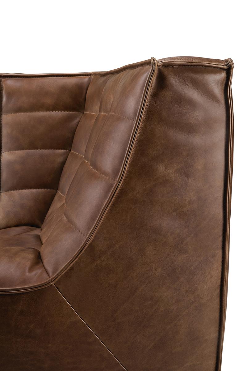 ETHNICRAFT canapé modulaire d'angle carré N701 90°