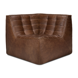 ETHNICRAFT canapé d'angle carré N701 90°