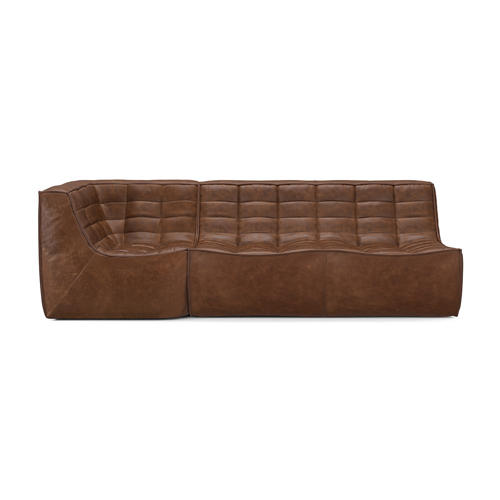 ETHNICRAFT canapé modulaire d'angle carré N701 90°