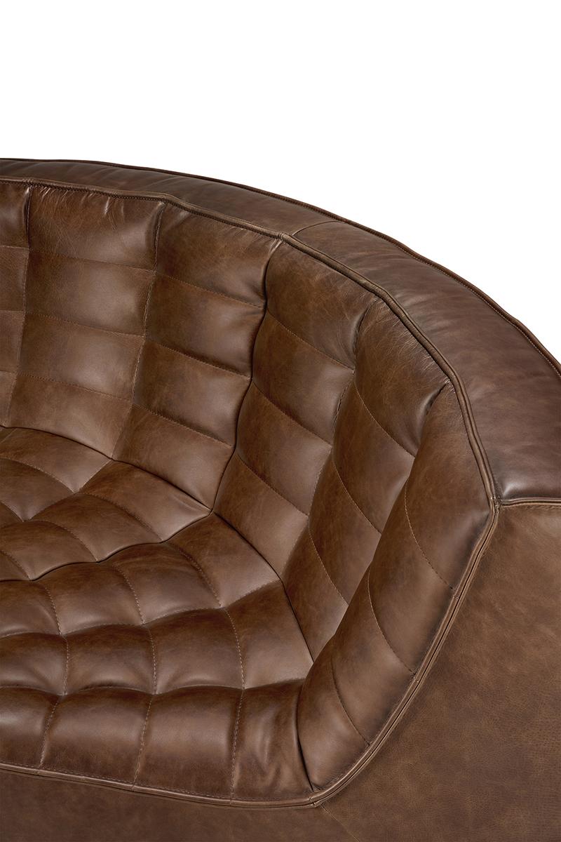 ETHNICRAFT canapé modulaire d'angle rond N701 90°