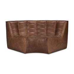 ETHNICRAFT canapé d'angle rond N701 90°