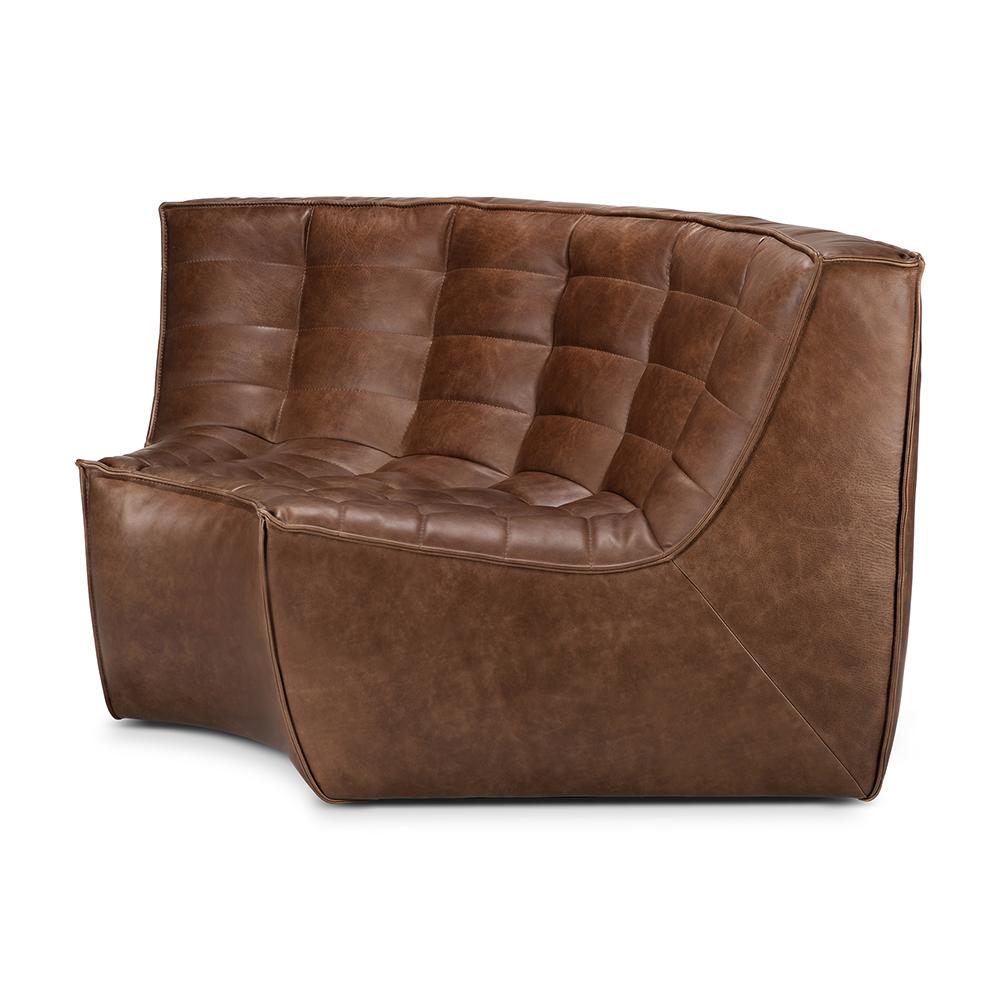 ETHNICRAFT canapé modulaire d'angle rond N701 90°