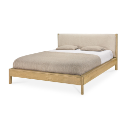 ETHNICRAFT lit à deux places PI pour matelas de 180x200 cm
