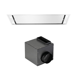 FALMEC hotte au plafond STELLA EVO BLANC 90 cm avec Moteur sous combles 950 m3/h [DERNIÈRE PIÈCE]