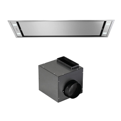 FALMEC hotte au plafond STELLA EVO INOX 90 cm avec Moteur sous combles 950 m3/h [DERNIÈRE PIÈCE]