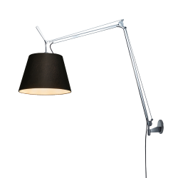 ARTEMIDE lampe murale applique TOLOMEO MEGA LED 2700K Ø 32 cm avec dimmer sur tête