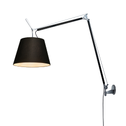 ARTEMIDE lampe murale applique TOLOMEO MEGA LED 2700K Ø 32 cm avec dimmer sur tête
