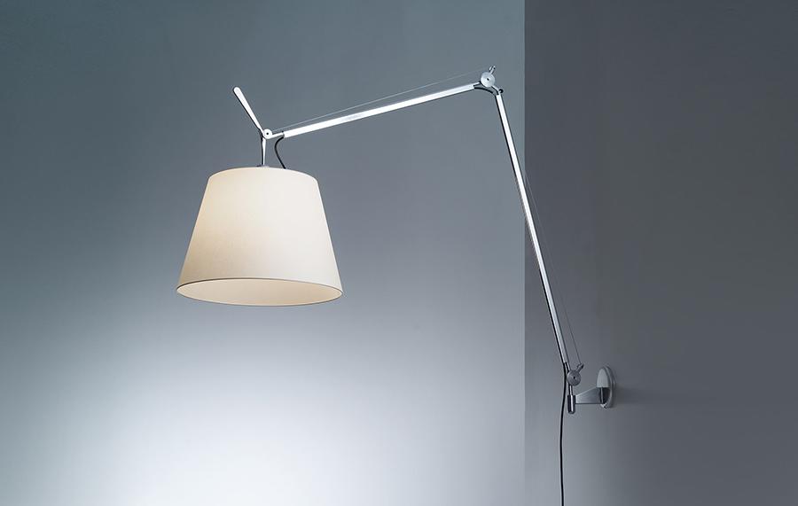 ARTEMIDE lampe murale applique TOLOMEO MEGA LED 2700K Ø 32 cm avec dimmer sur câble