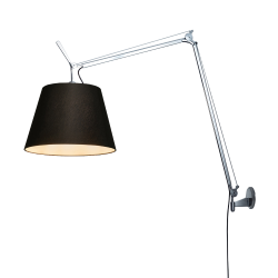 ARTEMIDE lampe murale applique TOLOMEO MEGA LED 2700K Ø 36 cm avec dimmer sur câble