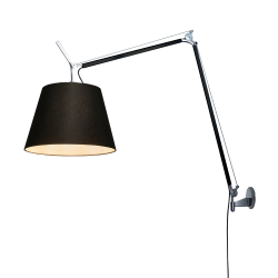 ARTEMIDE lampe murale applique TOLOMEO MEGA LED 3000K Ø 36 cm avec dimmer sur câble