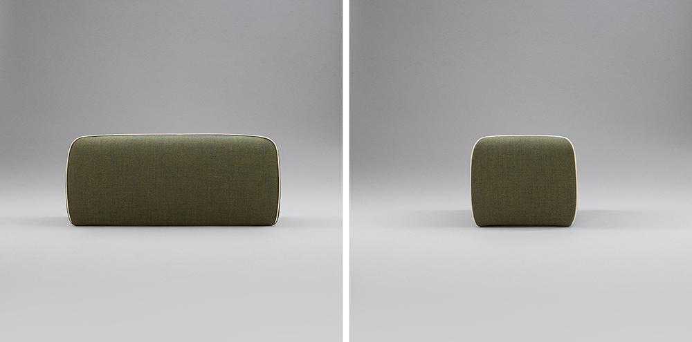 B-LINE pouf CROSSED 100x50 cm