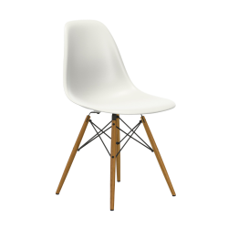 VITRA chaise avec base en cendre miel Eames Plastic Side Chair DSW NOUVELLES DIMENSIONS