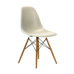 VITRA chaise avec base en cendre miel Eames Plastic Side Chair DSW NOUVELLES DIMENSIONS