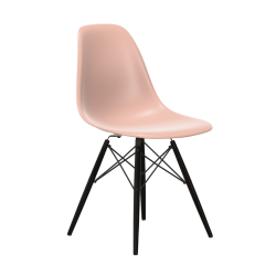 VITRA chaise avec base en érable noir Eames Plastic Side Chair DSW NOUVELLES DIMENSIONS