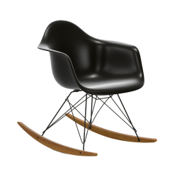 VITRA RAR fauteuil à bascule Eames Plastic Armchair base basic dark et érable doré