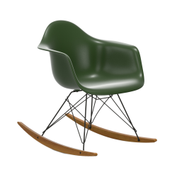 VITRA RAR fauteuil à bascule Eames Plastic Armchair base basic dark et érable doré