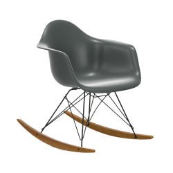 VITRA RAR fauteuil à bascule Eames Plastic Armchair base basic dark et érable doré