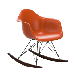 VITRA RAR fauteuil à bascule Eames Plastic Armchair base basic dark et érable foncé
