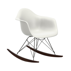 VITRA RAR fauteuil à bascule Eames Plastic Armchair base basic dark et érable foncé