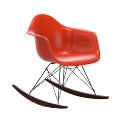VITRA RAR fauteuil à bascule Eames Plastic Armchair base basic dark et érable foncé