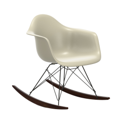 VITRA RAR fauteuil à bascule Eames Plastic Armchair base basic dark et érable foncé