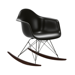 VITRA RAR fauteuil à bascule Eames Plastic Armchair base basic dark et érable foncé