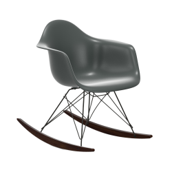 VITRA RAR fauteuil à bascule Eames Plastic Armchair base basic dark et érable foncé
