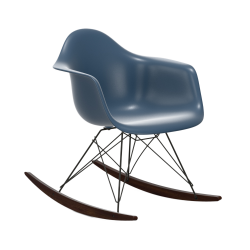 VITRA RAR fauteuil à bascule Eames Plastic Armchair base basic dark et érable foncé