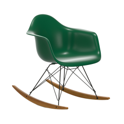 VITRA RAR fauteuil à bascule Eames Plastic Armchair base basic dark et érable doré