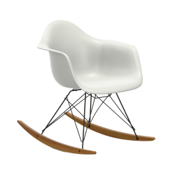 VITRA RAR fauteuil à bascule Eames Plastic Armchair base basic dark et érable doré