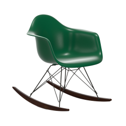 VITRA RAR fauteuil à bascule Eames Plastic Armchair base basic dark et érable foncé