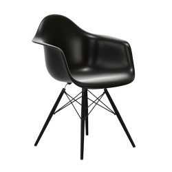 VITRA chaise avec base en érable noir Eames Plastic Armchair DAW NOUVELLES DIMENSIONS