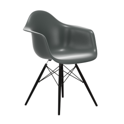 VITRA chaise avec base en érable noir Eames Plastic Armchair DAW NOUVELLES DIMENSIONS