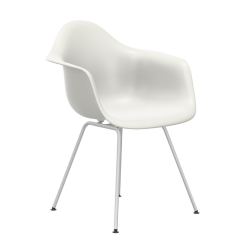 VITRA chaise fauteuil avec base blanche Eames Plastic Armchair DAX NOUVELLES DIMENSIONS