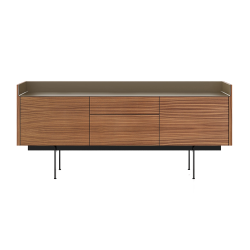 PUNT MOBLES buffet meuble STOCKHOLM avec 2 portes et 2 tiroirs STH302 avec la base H 29 cm